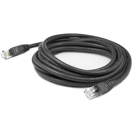 Add-On Addon 12Ft Rj-45 (Male) To Rj-45 (Male) Straight Microboot, Snagless ADD-7FSLCAT6-BK